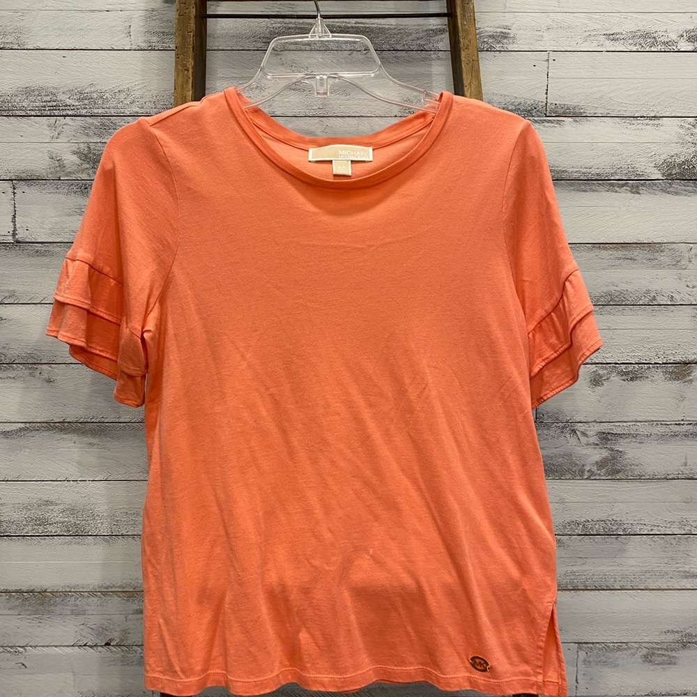 Michael Kors Orange Short Sleeve Top